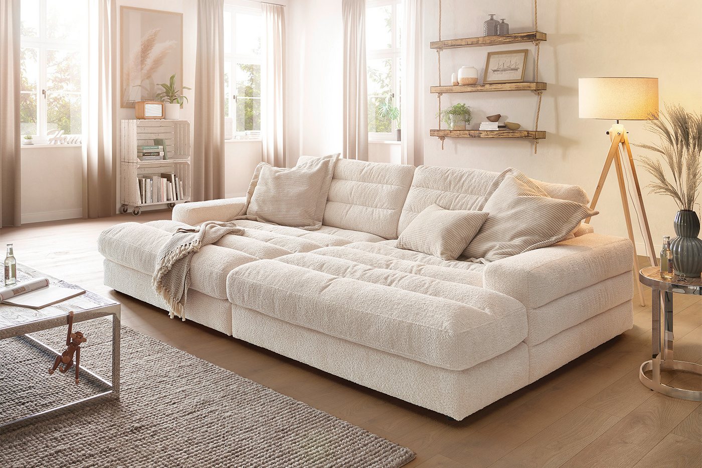 KAWOLA Big-Sofa LANA, Stoff verschiedene Farben von KAWOLA