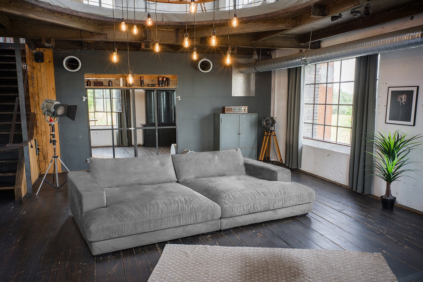 KAWOLA Big-Sofa MADELINE Riesen Cordsofa - Entspannung pur - Modernes Wohnen, XXL Couch mit Cord Bezug – Maximaler Komfort, Top Design von KAWOLA