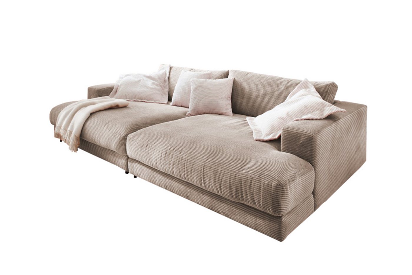 KAWOLA Big-Sofa MADELINE, Stoff od. Cord, versch. Tiefen und versch. Farben von KAWOLA