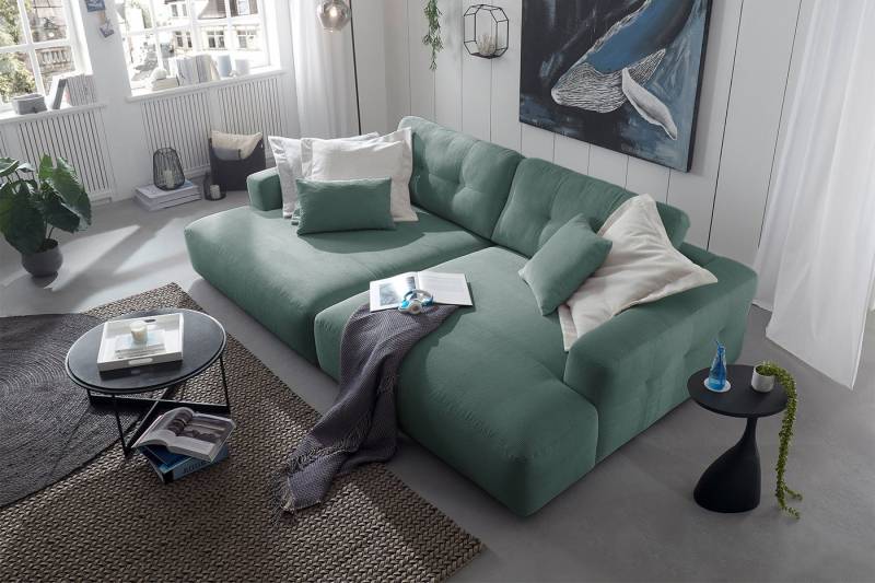 KAWOLA Big-Sofa MIKA, Couch Feincord verschiedene Farben 300x167 cm von KAWOLA
