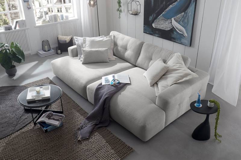 KAWOLA Big-Sofa MIKA, Couch Feincord verschiedene Farben 300x167 cm von KAWOLA