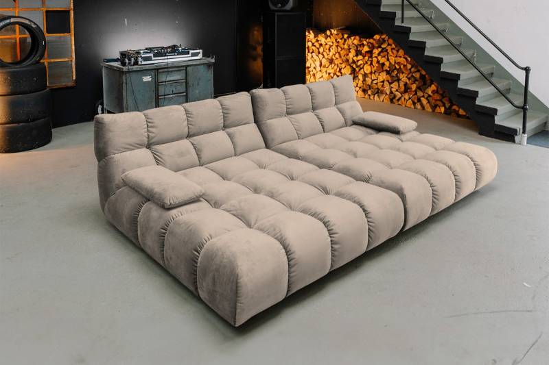 KAWOLA Big-Sofa VIVIEN Riesensofa Velvet - Entspannung pur - Modernes Wohnen, XXL Couch mit Samt Bezug – Maximaler Komfort, Top Design KAWOLA Big-Sofa VIVIEN Riesensofa Velvet - Entspannung pur - Modernes Wohnen, XXL Couch mit Samt Bezug – Maximaler Komfort, Top Design von KAWOLA