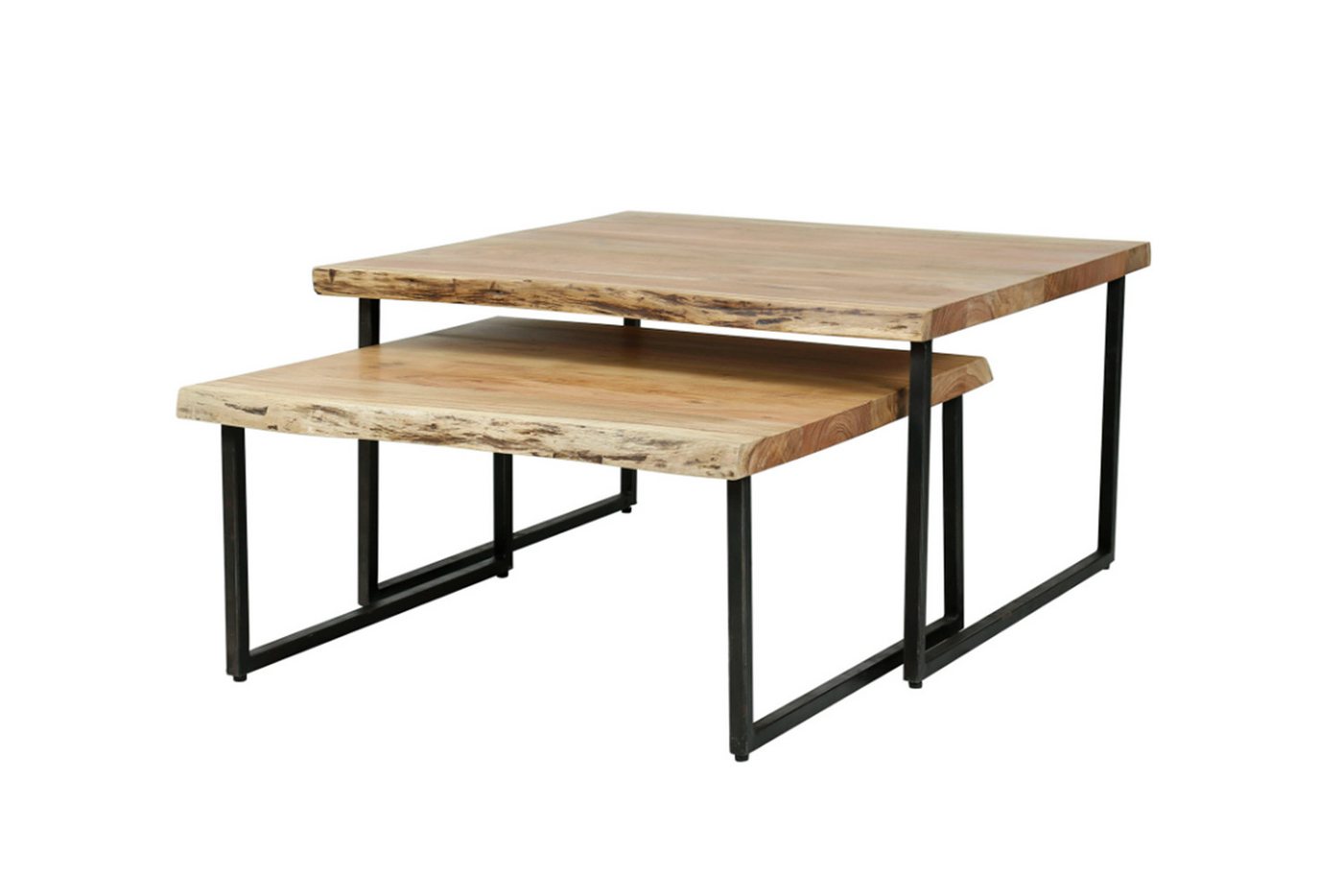 KAWOLA Couchtisch AMARLA (Set, 2-St), Akazie braun von KAWOLA