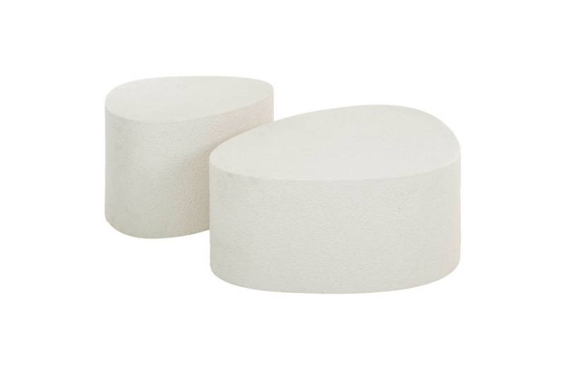 KAWOLA Couchtisch CANOAS (Set, 2-St), Marmor weiß von KAWOLA