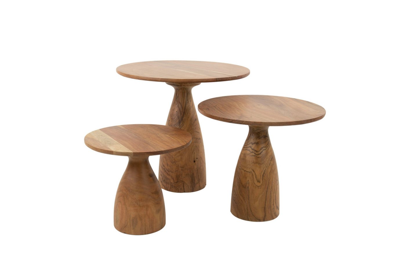 KAWOLA Couchtisch CECILIA (Set, 3-St), Akazie braun von KAWOLA