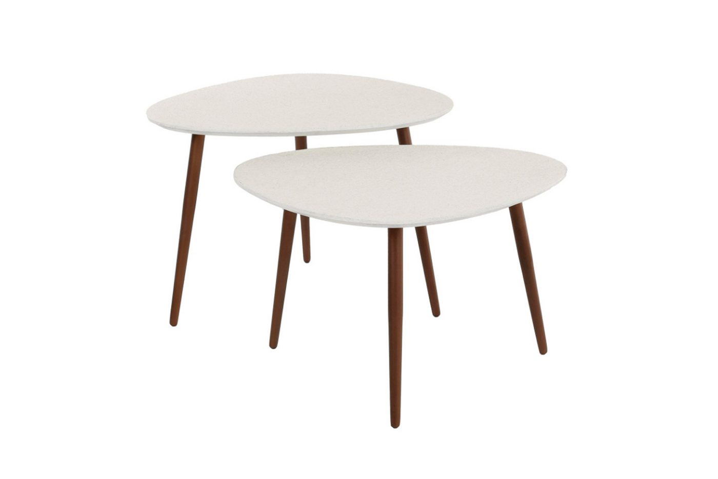 KAWOLA Couchtisch JAGO (Set, 2-St), Marmor weiß von KAWOLA
