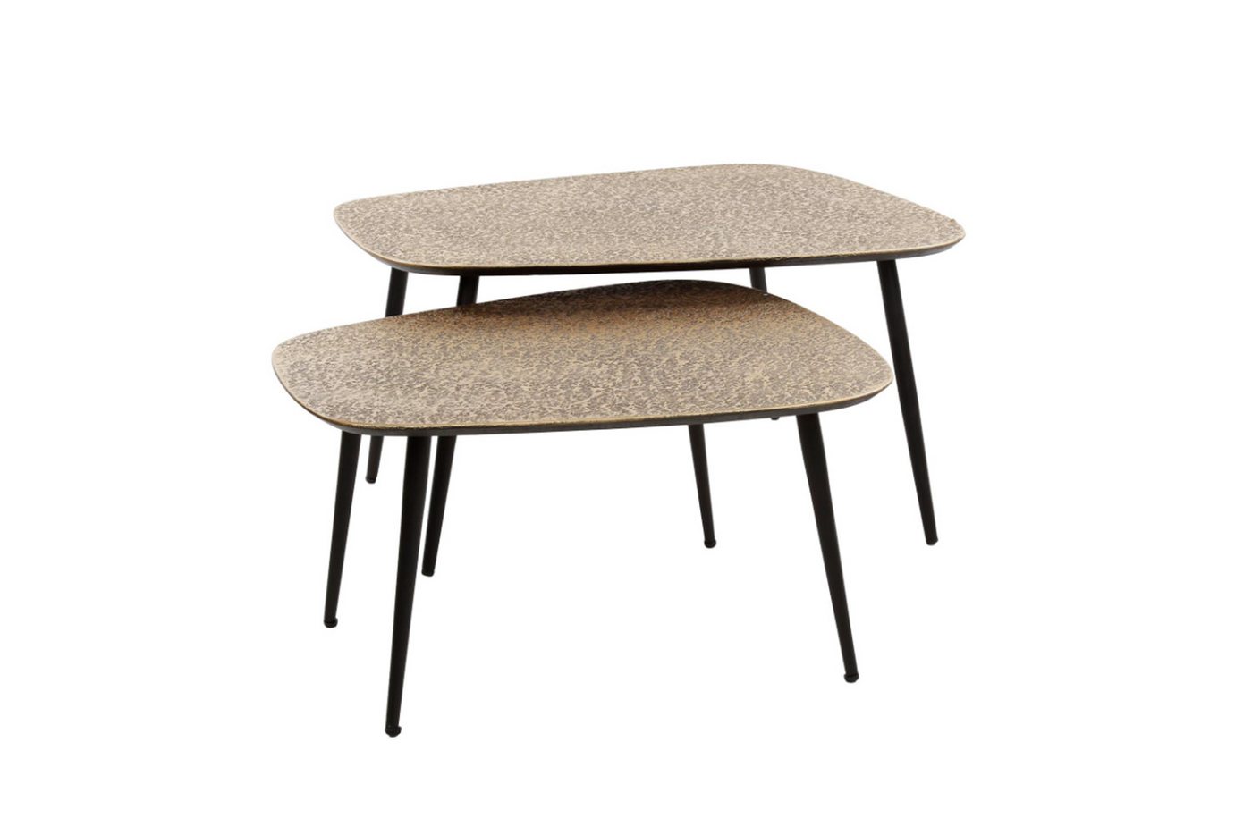KAWOLA Couchtisch LAUCA (Set, 2-St), Metall bronze viereckig von KAWOLA