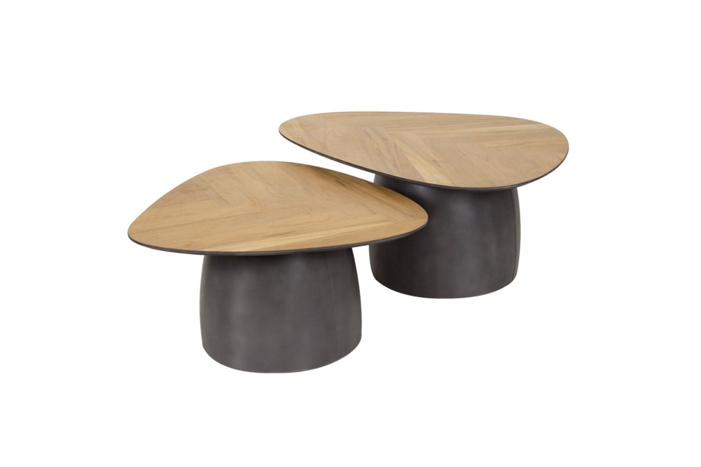 KAWOLA Couchtisch LUJAN (Set, 2-St), Teakholz braun von KAWOLA