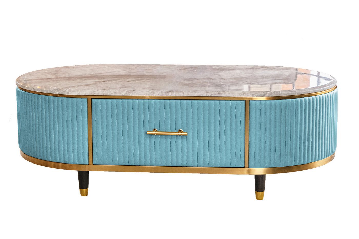 KAWOLA Couchtisch MARIA, Marmorplatte Kunstleder verschiedene Farben KAWOLA Couchtisch MARIA, Marmorplatte Kunstleder verschiedene Farben von KAWOLA