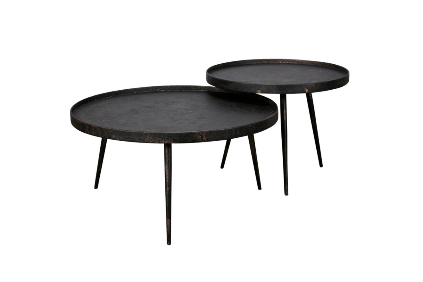 KAWOLA Couchtisch MAURI (Set, 2-St), Stahl schwarz von KAWOLA