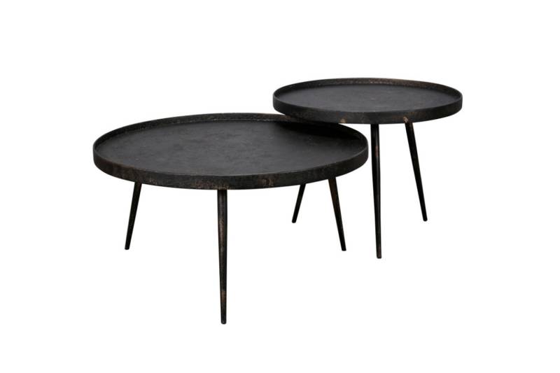 KAWOLA Couchtisch MAURI (Set, 2-St), Stahl schwarz von KAWOLA
