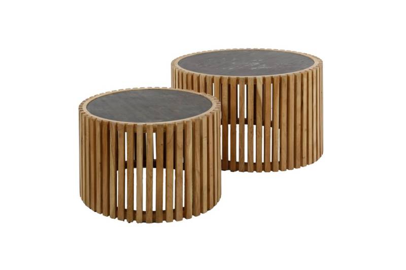 KAWOLA Couchtisch PINE (Set, 2-St), Schiefer schwarz von KAWOLA