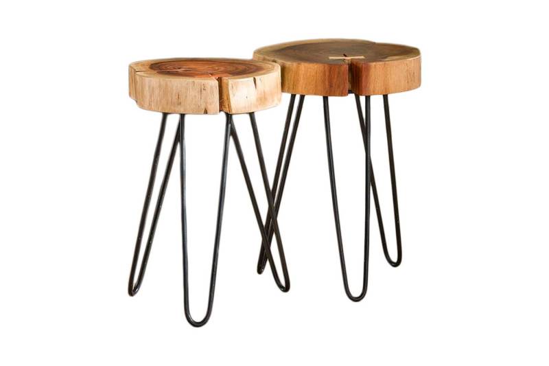 KAWOLA Beistelltisch VIVOSSA, Akazie natur von KAWOLA