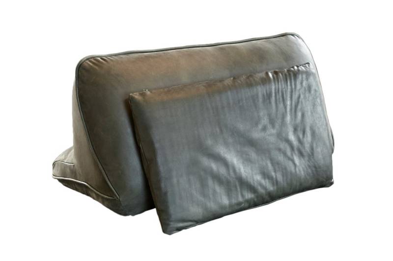 KAWOLA Dekokissen WIOLO, Rückenkissen Leder verschiedene Farben von KAWOLA