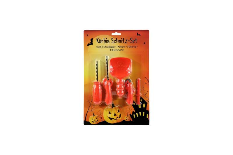 KAWOLA Dekoobjekt PUMPKIN (5 St), Kürbis Schnitz-Set Kunststoff/Edelstahl von KAWOLA
