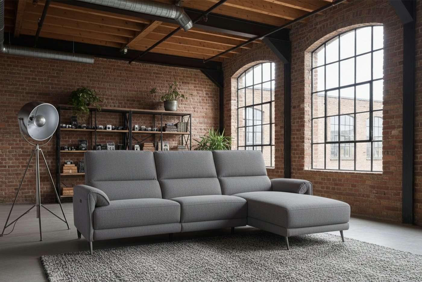 KAWOLA Ecksofa ADRIANA mit Longchair – Entspannung pur – Relaxsofa, Elektrische Liegefunktion, Flachgewebe anthrazit, Wohnzimmercouch KAWOLA Ecksofa ADRIANA mit Longchair – Entspannung pur – Relaxsofa, Elektrische Liegefunktion, Flachgewebe anthrazit, Wohnzimmercouch von KAWOLA