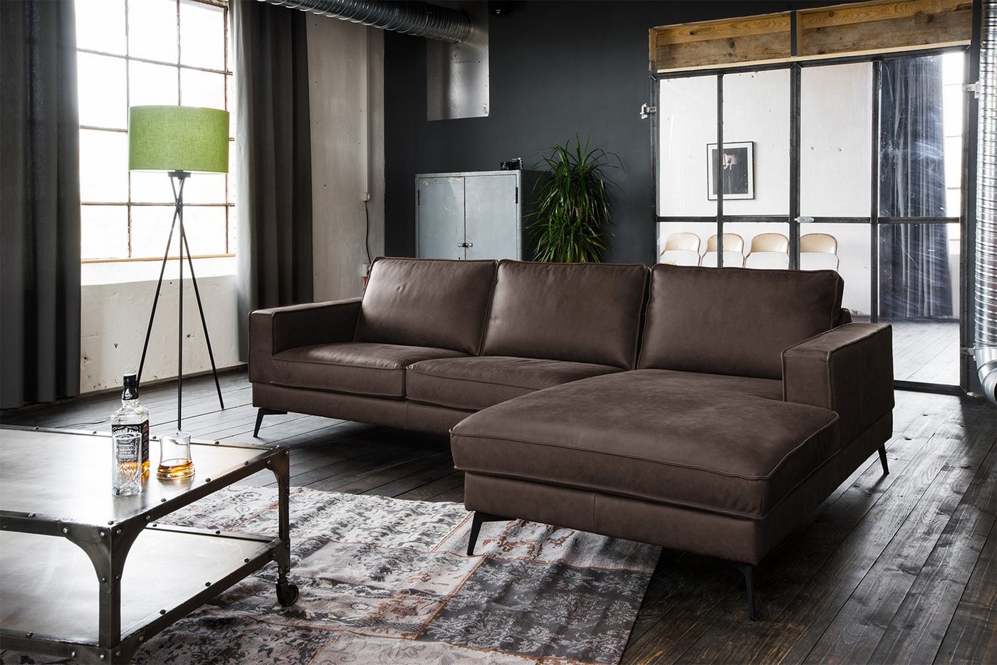 KAWOLA Ecksofa BLOOM, Couch L-Form rechts oder links Leder verschiedene Farben 276x177 cm KAWOLA Ecksofa BLOOM, Couch L-Form rechts oder links Leder verschiedene Farben 276x177 cm von KAWOLA