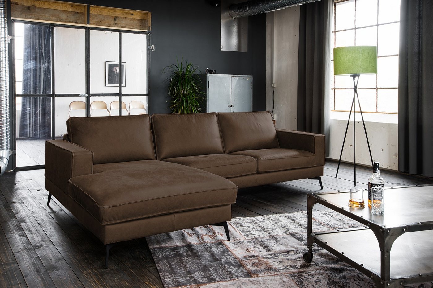 KAWOLA Ecksofa BLOOM, Couch L-Form rechts oder links Leder verschiedene Farben 276x177 cm KAWOLA Ecksofa BLOOM, Couch L-Form rechts oder links Leder verschiedene Farben 276x177 cm von KAWOLA
