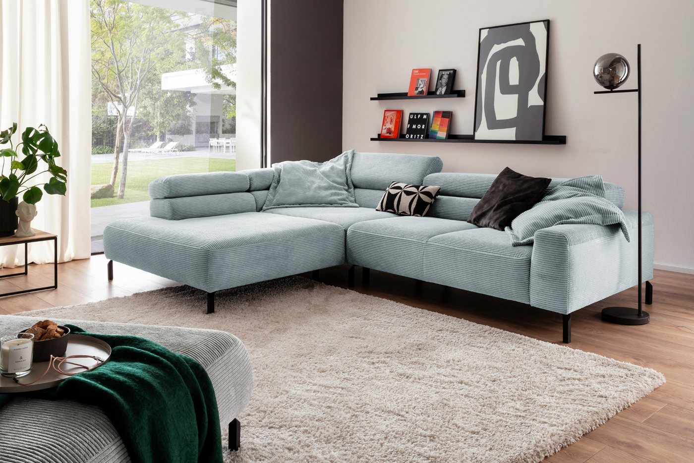 KAWOLA Ecksofa DELIA, L-Form rechts oder links, mit oder ohne Sitzvorzug, Cord KAWOLA Ecksofa DELIA, L-Form rechts oder links, mit oder ohne Sitzvorzug, Cord von KAWOLA