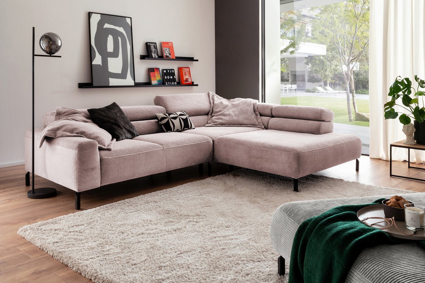 KAWOLA Ecksofa DELIA, L-Form rechts oder links, mit oder ohne Sitzvorzug, Cord KAWOLA Ecksofa DELIA, L-Form rechts oder links, mit oder ohne Sitzvorzug, Cord von KAWOLA
