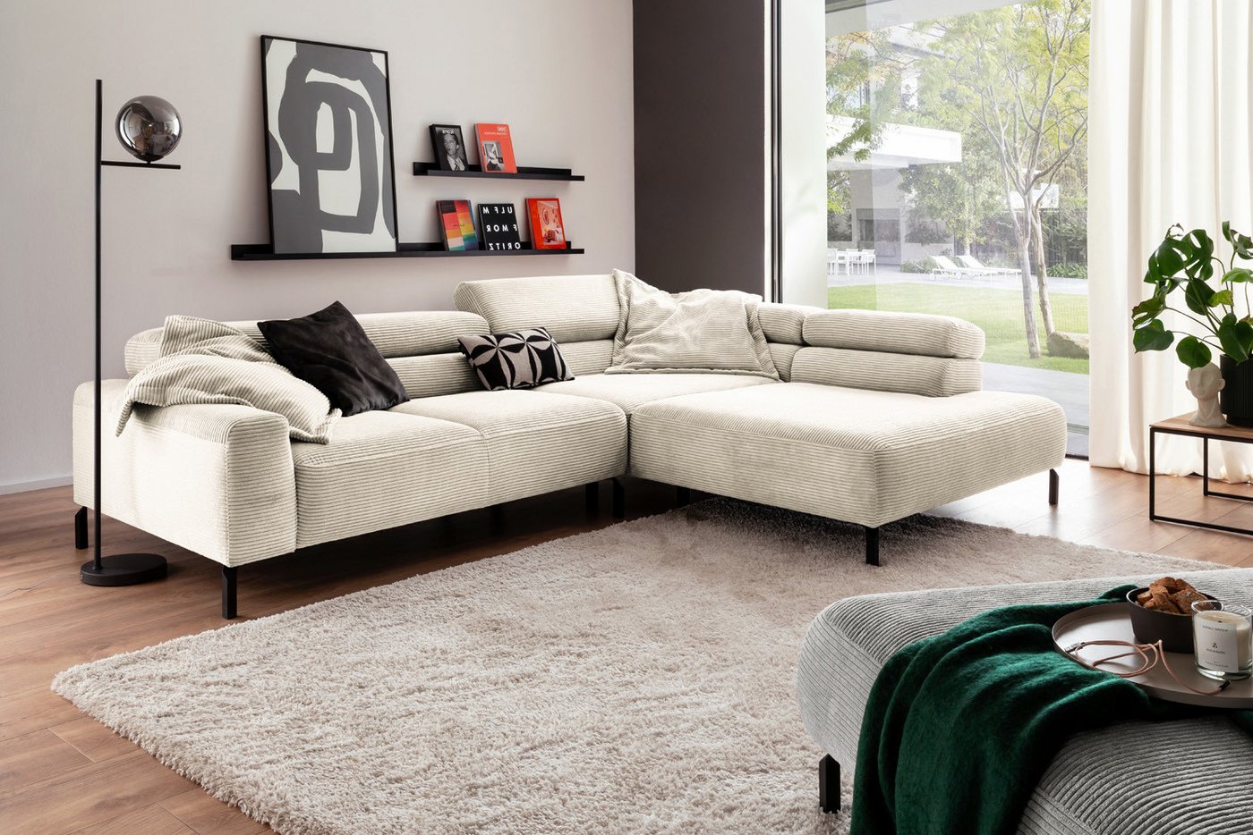 KAWOLA Ecksofa DELIA, L-Form rechts oder links, mit oder ohne Sitzvorzug, Cord KAWOLA Ecksofa DELIA, L-Form rechts oder links, mit oder ohne Sitzvorzug, Cord von KAWOLA