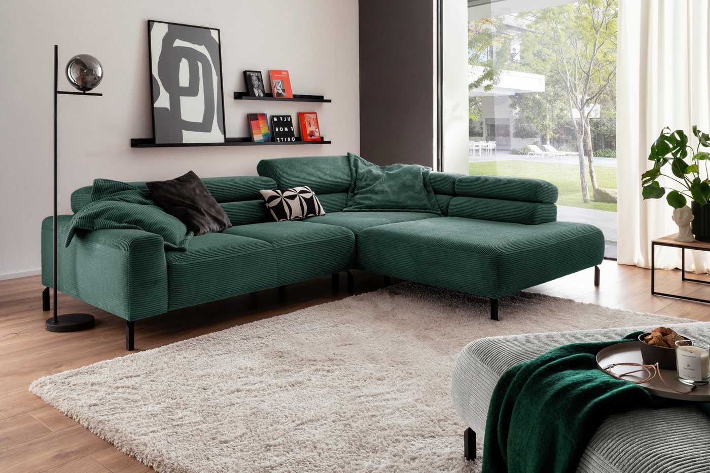 KAWOLA Ecksofa DELIA, L-Form rechts oder links, mit oder ohne Sitzvorzug, Cord KAWOLA Ecksofa DELIA, L-Form rechts oder links, mit oder ohne Sitzvorzug, Cord von KAWOLA