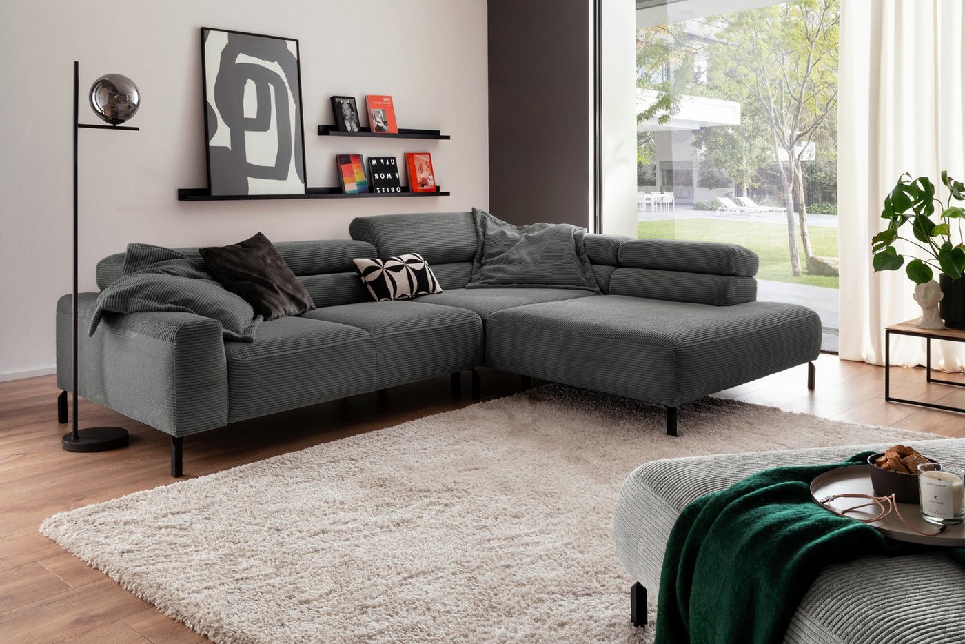 KAWOLA Ecksofa DELIA, L-Form rechts oder links, mit oder ohne Sitzvorzug, Cord KAWOLA Ecksofa DELIA, L-Form rechts oder links, mit oder ohne Sitzvorzug, Cord von KAWOLA