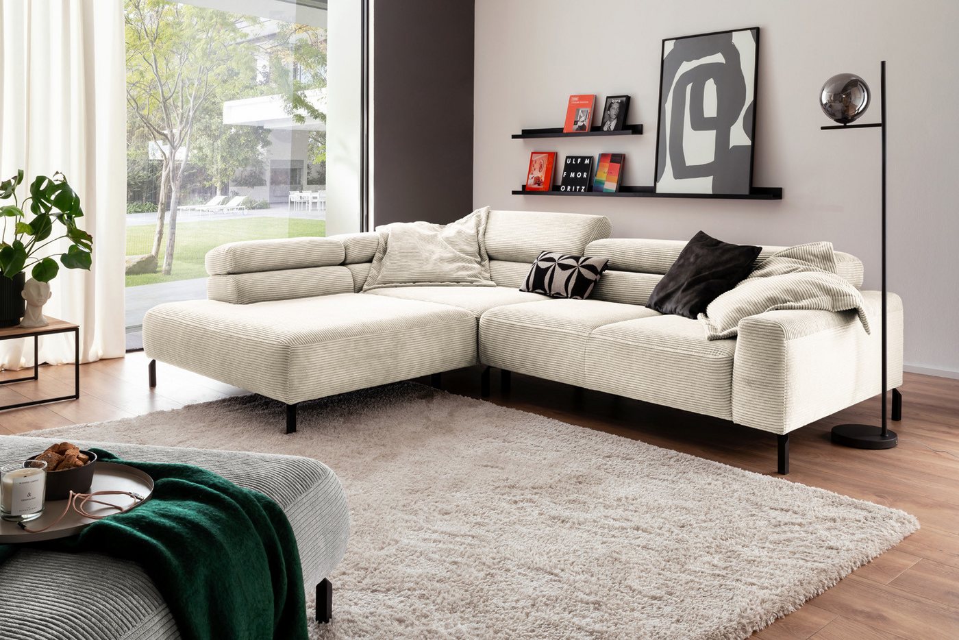 KAWOLA Ecksofa DELIA, L-Form rechts oder links, mit oder ohne Sitzvorzug, Cord KAWOLA Ecksofa DELIA, L-Form rechts oder links, mit oder ohne Sitzvorzug, Cord von KAWOLA