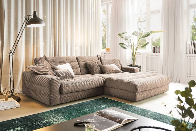 KAWOLA Ecksofa LANA, Couch L-Form rechts oder links versch. Größen und verschiedene Farben von KAWOLA