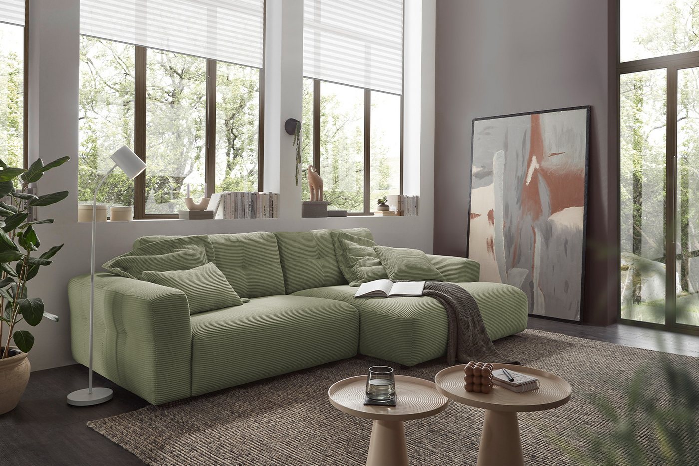 KAWOLA Ecksofa MIKA, Couch L-Form rechts oder links, Cord verschiedene Farben KAWOLA Ecksofa MIKA, Couch L-Form rechts oder links, Cord verschiedene Farben von KAWOLA