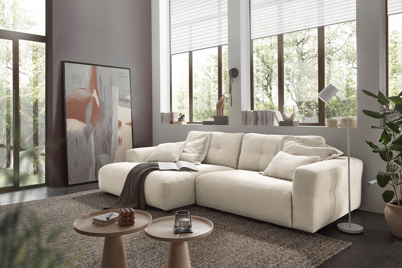 KAWOLA Ecksofa MIKA, Couch L-Form rechts oder links, Cord verschiedene Farben KAWOLA Ecksofa MIKA, Couch L-Form rechts oder links, Cord verschiedene Farben von KAWOLA