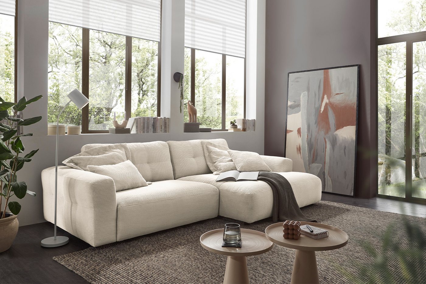 KAWOLA Ecksofa MIKA, Couch L-Form rechts oder links, Cord verschiedene Farben KAWOLA Ecksofa MIKA, Couch L-Form rechts oder links, Cord verschiedene Farben von KAWOLA