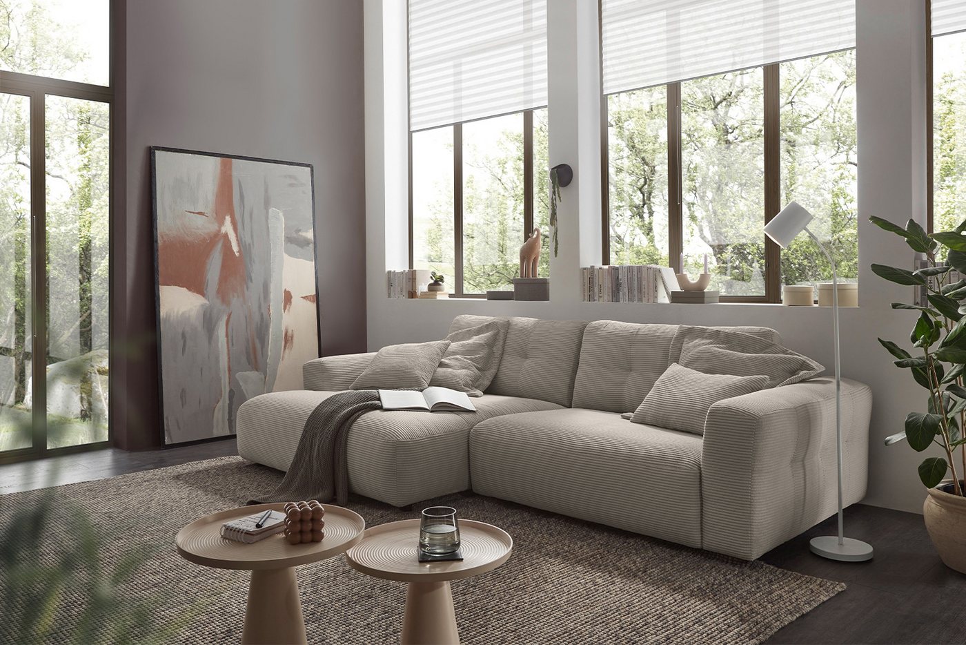 KAWOLA Ecksofa MIKA, Couch L-Form rechts oder links, Cord verschiedene Farben KAWOLA Ecksofa MIKA, Couch L-Form rechts oder links, Cord verschiedene Farben von KAWOLA