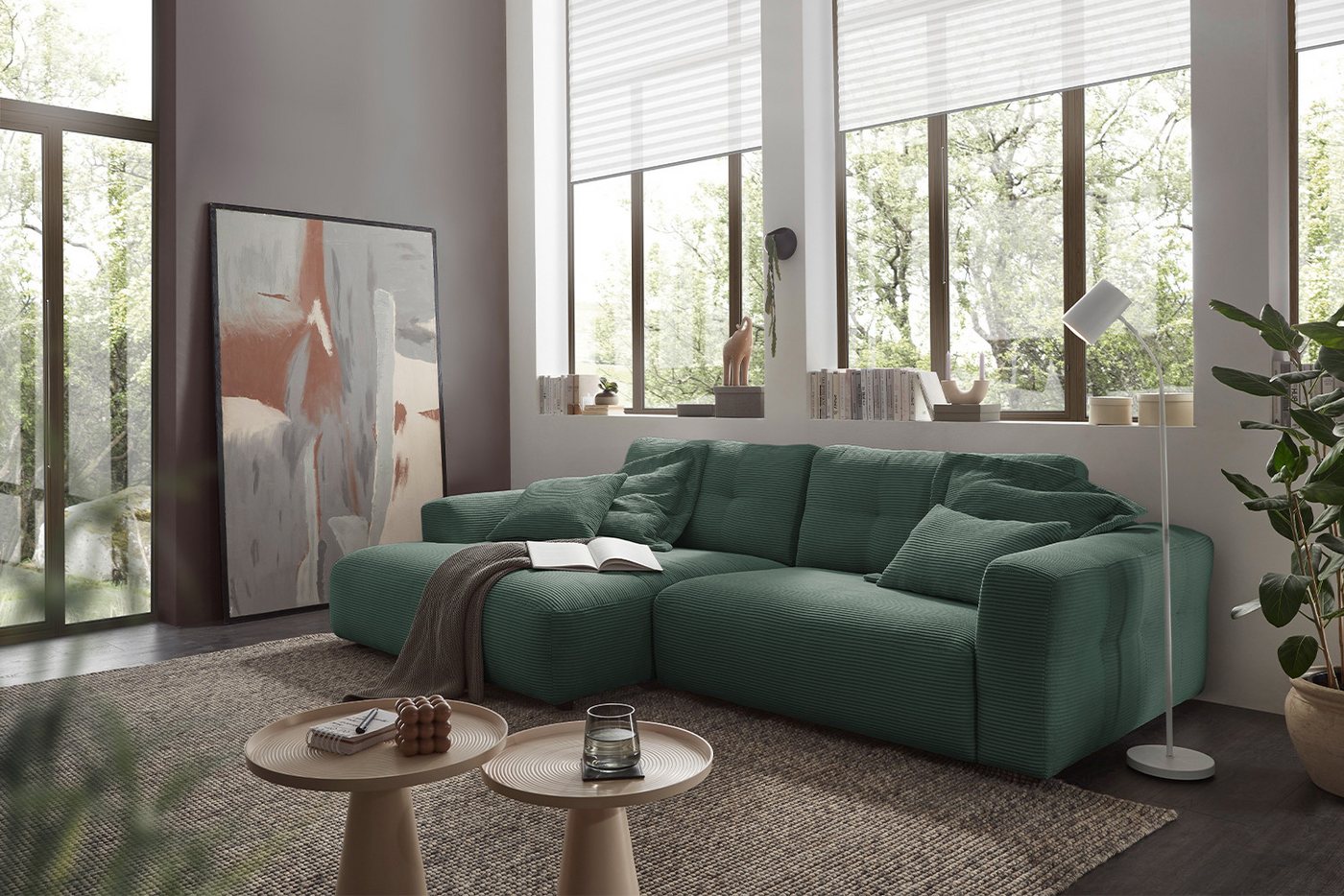 KAWOLA Ecksofa MIKA, Couch L-Form rechts oder links, Cord verschiedene Farben KAWOLA Ecksofa MIKA, Couch L-Form rechts oder links, Cord verschiedene Farben von KAWOLA