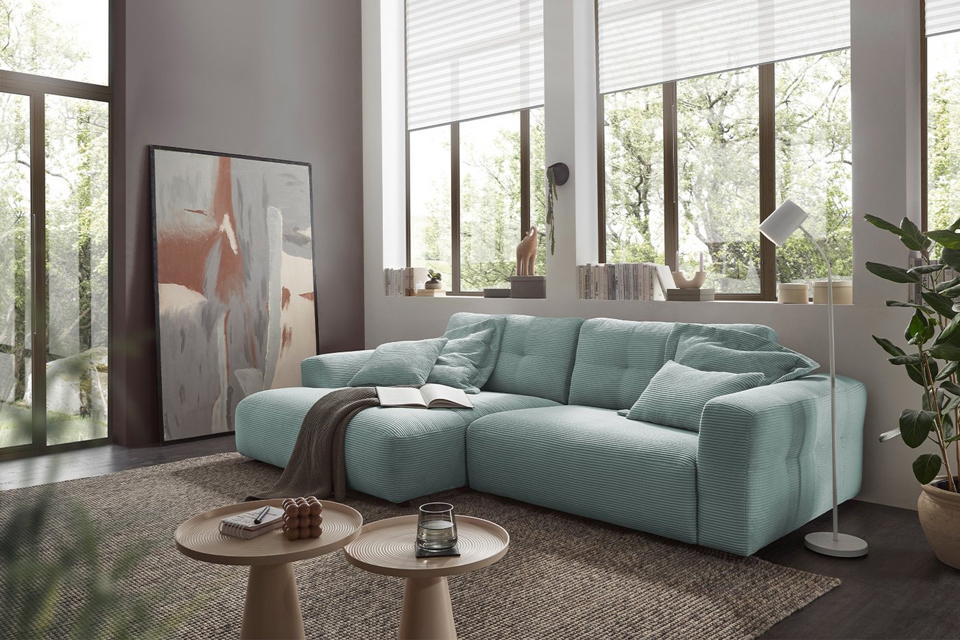KAWOLA Ecksofa MIKA, Couch L-Form rechts oder links, Cord verschiedene Farben KAWOLA Ecksofa MIKA, Couch L-Form rechts oder links, Cord verschiedene Farben von KAWOLA
