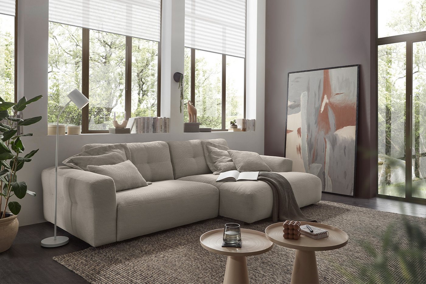 KAWOLA Ecksofa MIKA, Couch L-Form rechts oder links, Cord verschiedene Farben KAWOLA Ecksofa MIKA, Couch L-Form rechts oder links, Cord verschiedene Farben von KAWOLA
