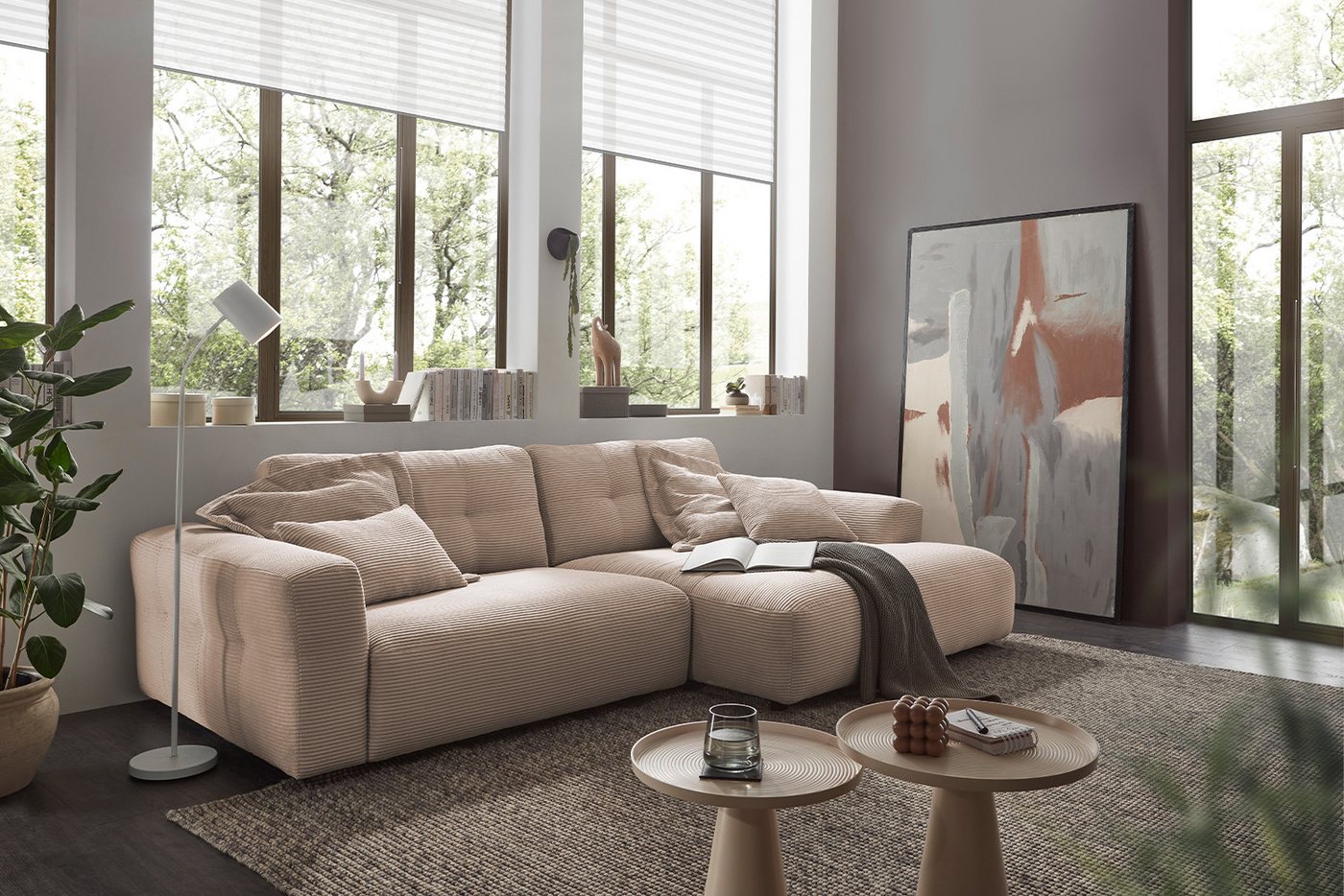 KAWOLA Ecksofa MIKA, Couch L-Form rechts oder links, Cord verschiedene Farben KAWOLA Ecksofa MIKA, Couch L-Form rechts oder links, Cord verschiedene Farben von KAWOLA