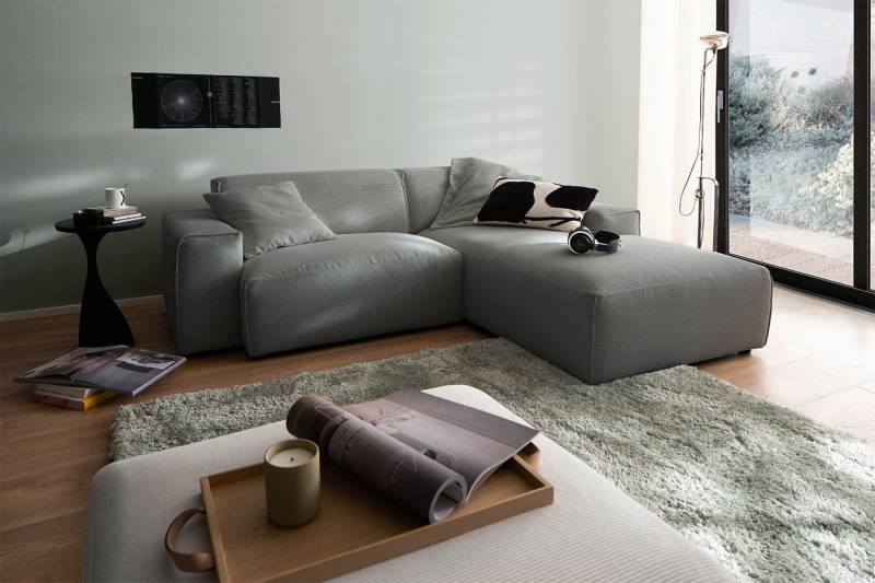 KAWOLA Ecksofa RANI, Couch L-Form rechts oder links, verschiedene Farben 228x189 cm von KAWOLA