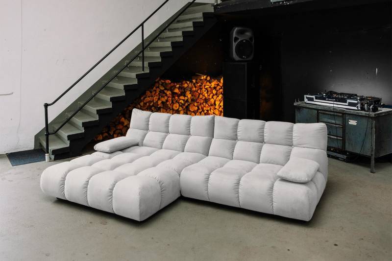 KAWOLA Ecksofa VIVIEN L-Form Samt Sofa - Bequem & Modern - Wohnzimmer Couch, L-Couch Samt, verschiedene Farben, 299x189cm, rechts/links montierbar KAWOLA Ecksofa VIVIEN L-Form Samt Sofa - Bequem & Modern - Wohnzimmer Couch, L-Couch Samt, verschiedene Farben, 299x189cm, rechts/links montierbar von KAWOLA