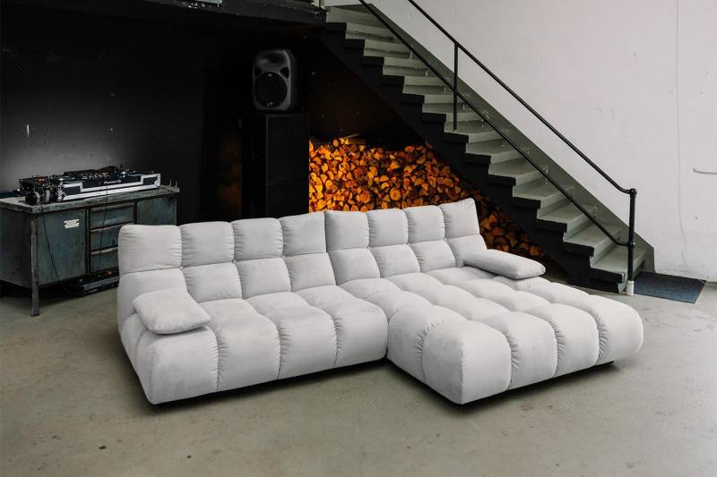 KAWOLA Ecksofa VIVIEN L-Form Samt Sofa - Bequem & Modern - Wohnzimmer Couch, L-Couch Samt, verschiedene Farben, 299x189cm, rechts/links montierbar KAWOLA Ecksofa VIVIEN L-Form Samt Sofa - Bequem & Modern - Wohnzimmer Couch, L-Couch Samt, verschiedene Farben, 299x189cm, rechts/links montierbar von KAWOLA