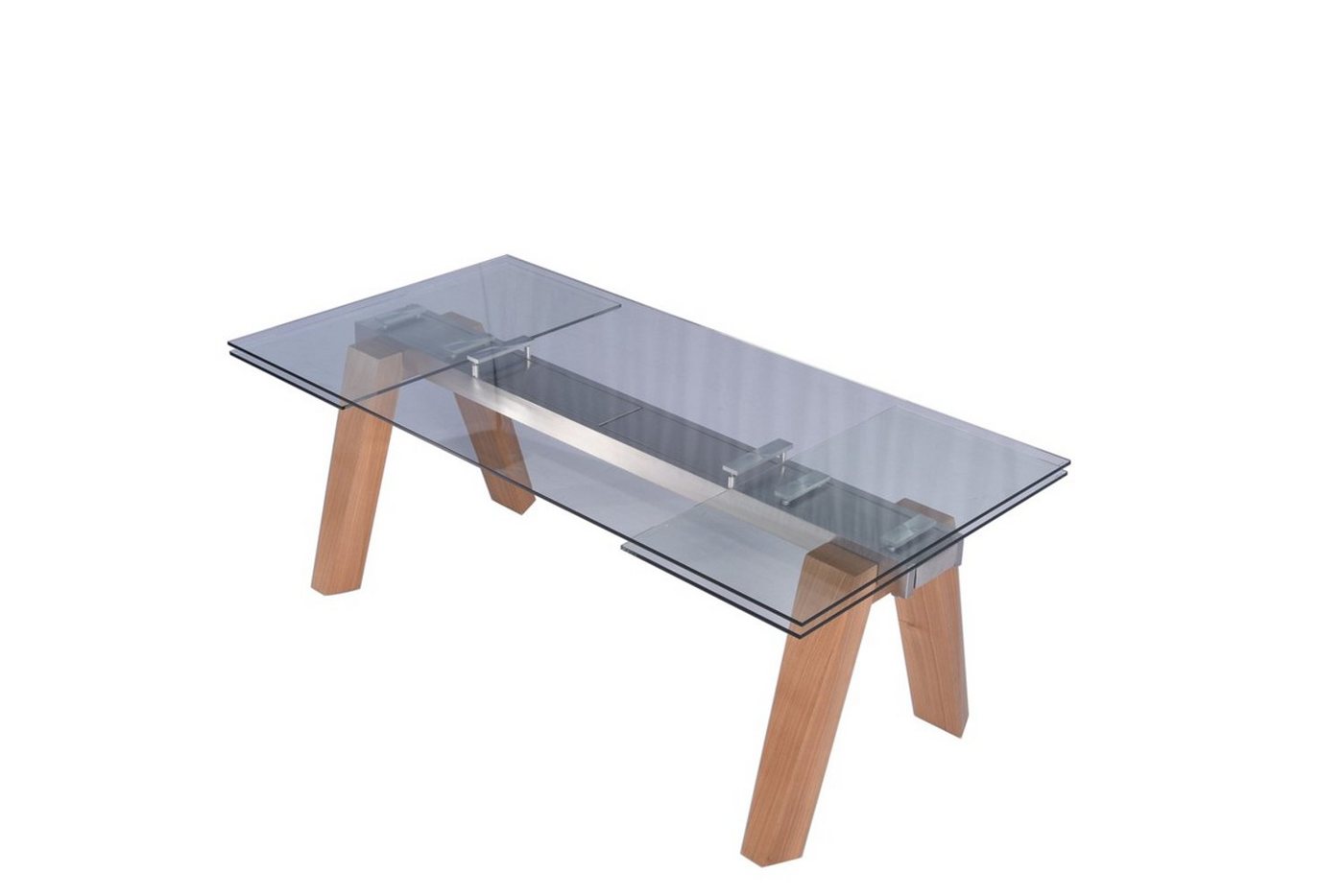 KAWOLA Esstisch MOUNTY, Tisch Esszimmertisch aus Glas 200x100 cm ausziehbar von KAWOLA