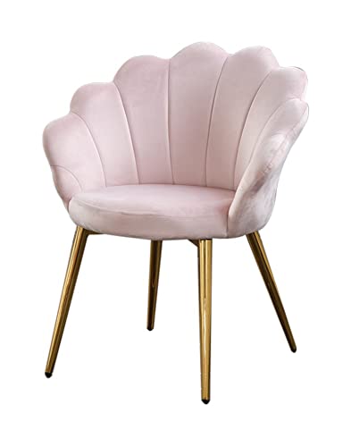 KAWOLA Esszimmer Stuhl Carla Esszimmermöbel Stühle, Moderne Stühle Esszimmer, Schreibtisch Stuhl, Velvet Gepolstert Fuß Gold (Pink) von KAWOLA