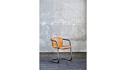 KAWOLA Esszimmer Stuhl Echtleder Stuhl Echtleder Filly Armlehnenstuhl Esszimmer, Esszimmermöbel Stühle, Moderne Stühle Esszimmer, Schreibtisch Stuhl, Schminktisch Stuhl Schminkstuhl mit Armlehne von KAWOLA