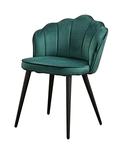 KAWOLA Esszimmer Stuhl Sally - Moderner Stuhl für Esszimmer und Arbeitszimmer, Ergonomisch, Schwarz, Samt, Gepolstert von KAWOLA