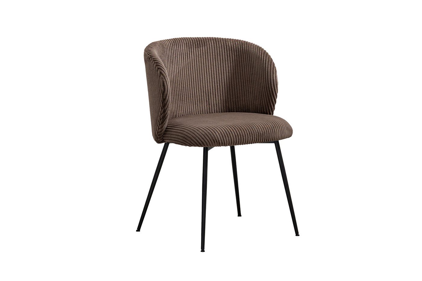 KAWOLA Esszimmerstuhl LENA Bequemer Polsterstuhl - Moderner Designstuhl (1 St), Cordbezug. Stahlbeine. Bequemer Sitz. Modernes Design. von KAWOLA