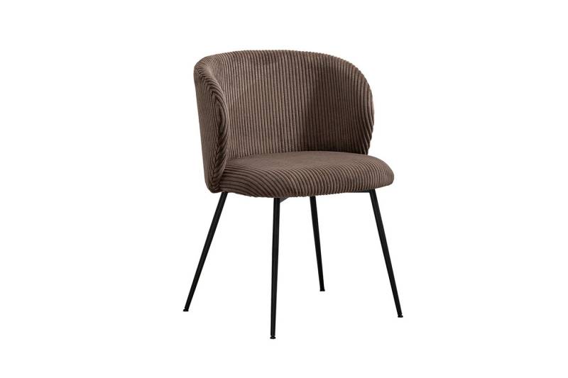 KAWOLA Esszimmerstuhl LENA Bequemer Polsterstuhl - Moderner Designstuhl (1 St), Cordbezug. Stahlbeine. Bequemer Sitz. Modernes Design. von KAWOLA