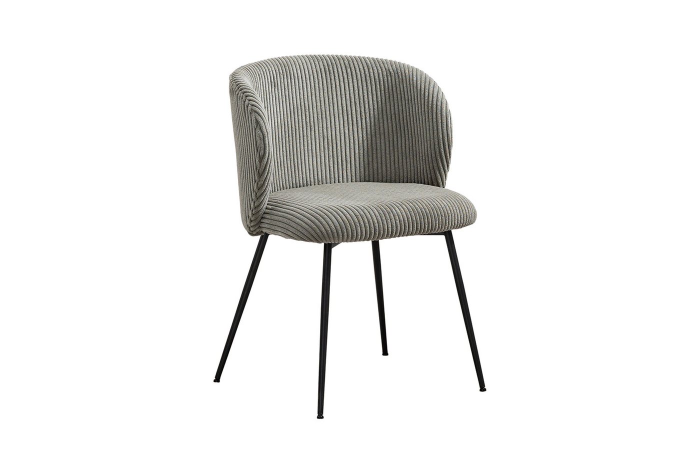 KAWOLA Esszimmerstuhl LENA Bequemer Polsterstuhl - Moderner Designstuhl (1 St), Cordbezug. Stahlbeine. Bequemer Sitz. Modernes Design. von KAWOLA
