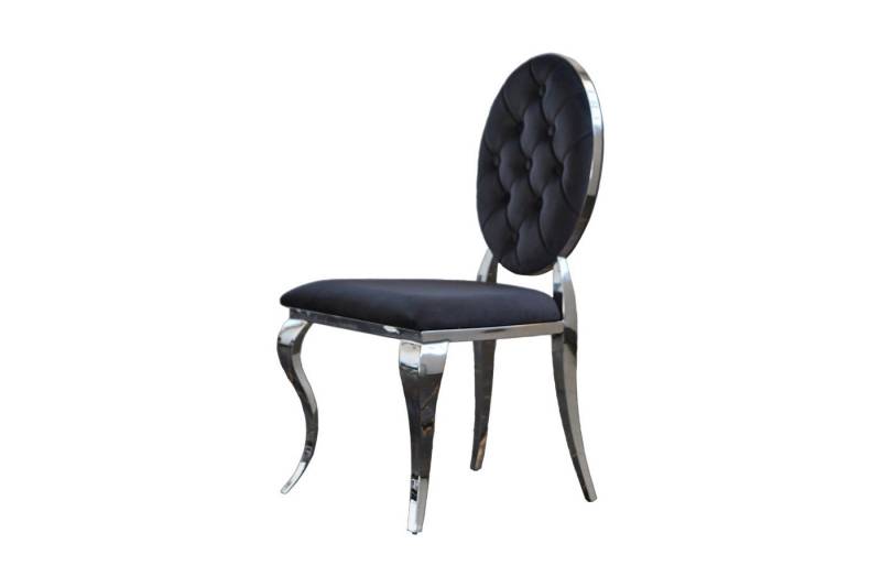 KAWOLA Esszimmerstuhl LINDA, Stuhl Barock Velvet verschiedene Farben von KAWOLA