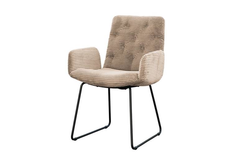 KAWOLA Esszimmerstuhl NEW CHARME, Stuhl Esszimmersessel Cord, mit od. ohne Drehfunktion, versch. Farben von KAWOLA