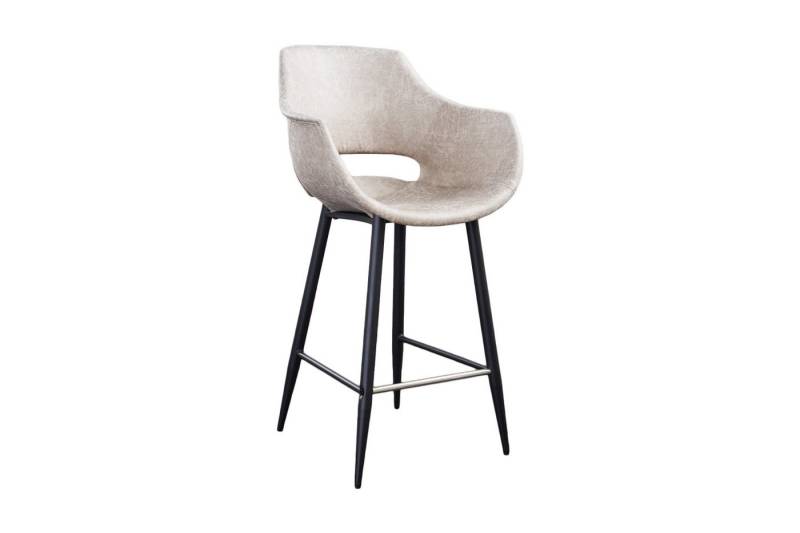 KAWOLA Barhocker ZAJA - Bequemer Barstuhl - Microfaser – Modern & Elegant, Barhocker mit Rückenlehne, Sitzhöhe 76cm, modernes Design von KAWOLA